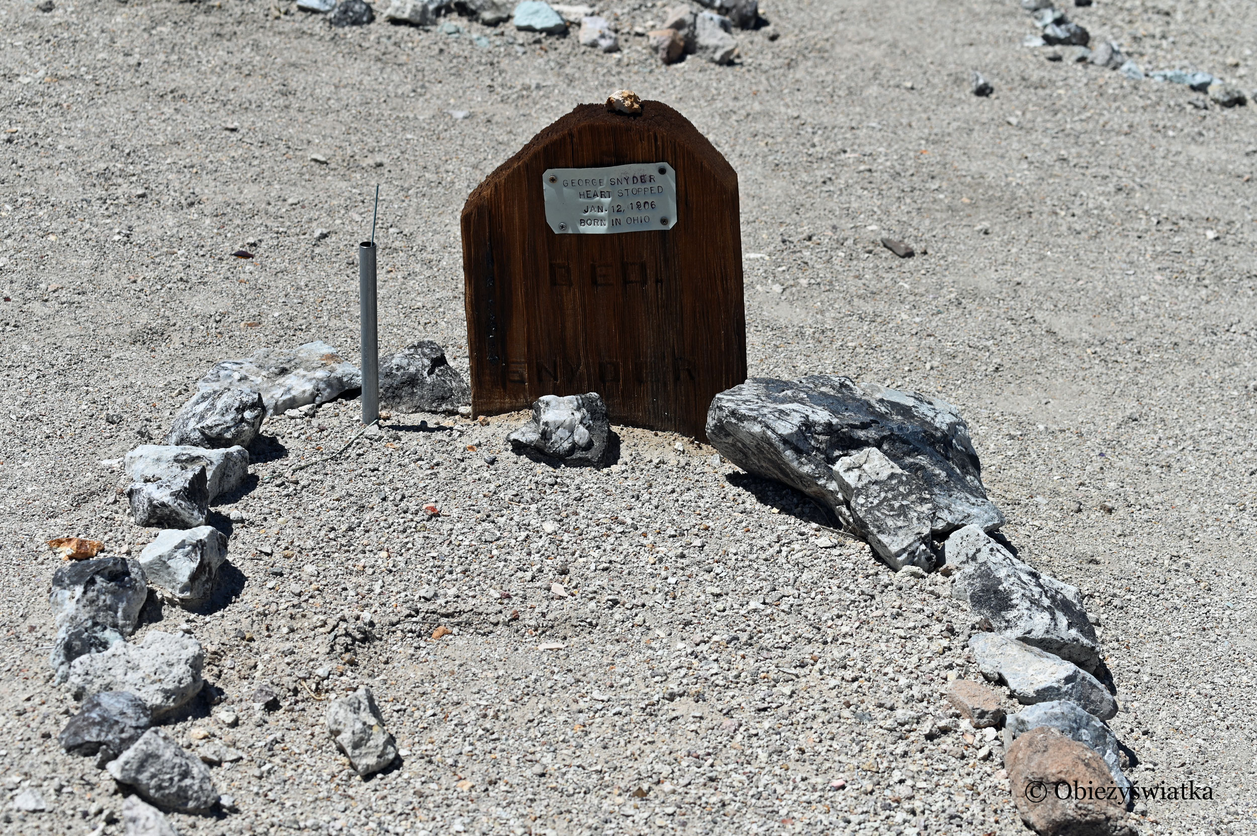 Tonopah Cemetery, Nevada - serce George'a przestało bić...