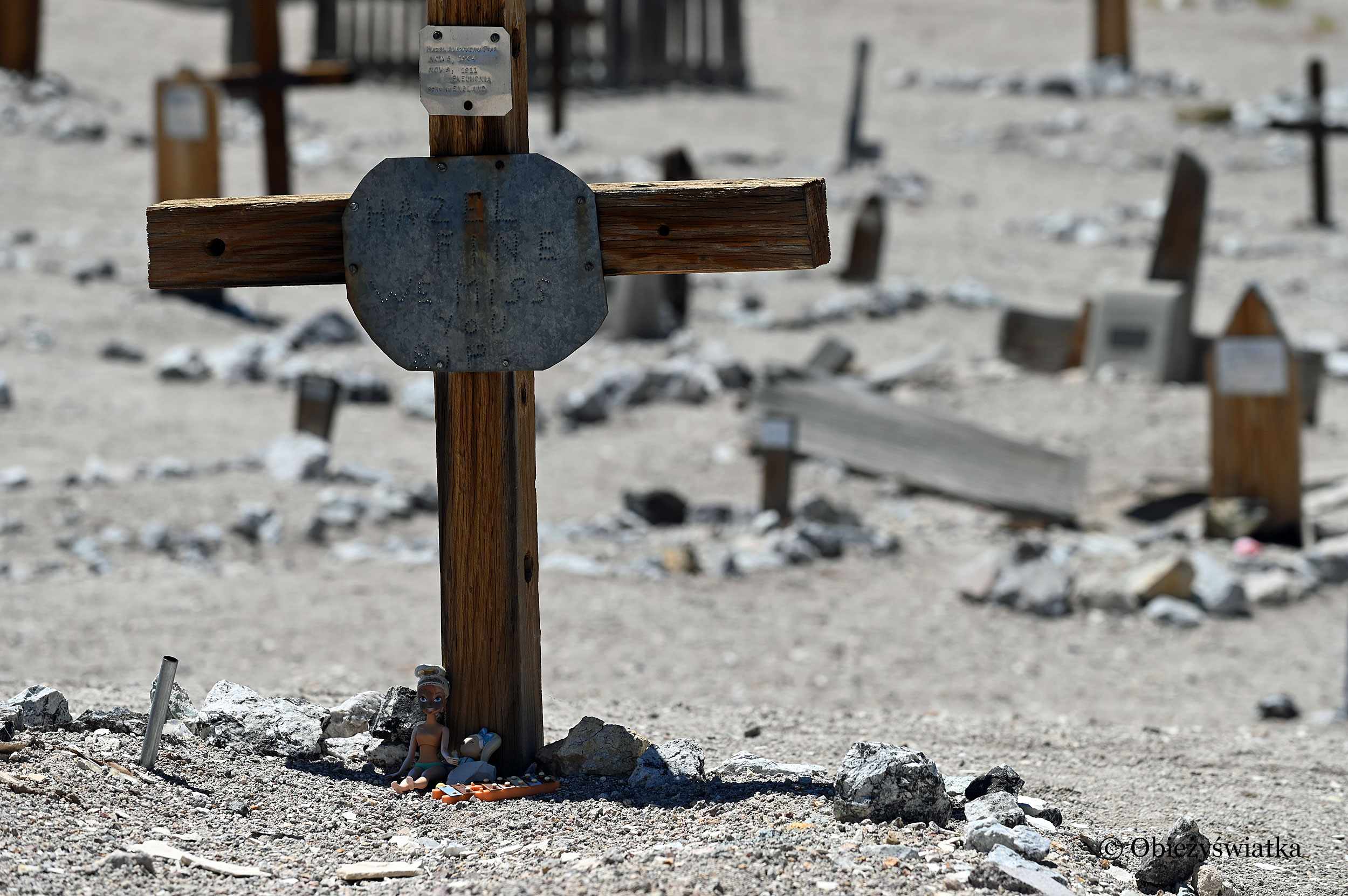 Tonopah Cemetery, Nevada - Hazel zmarła na zapalenie płuc