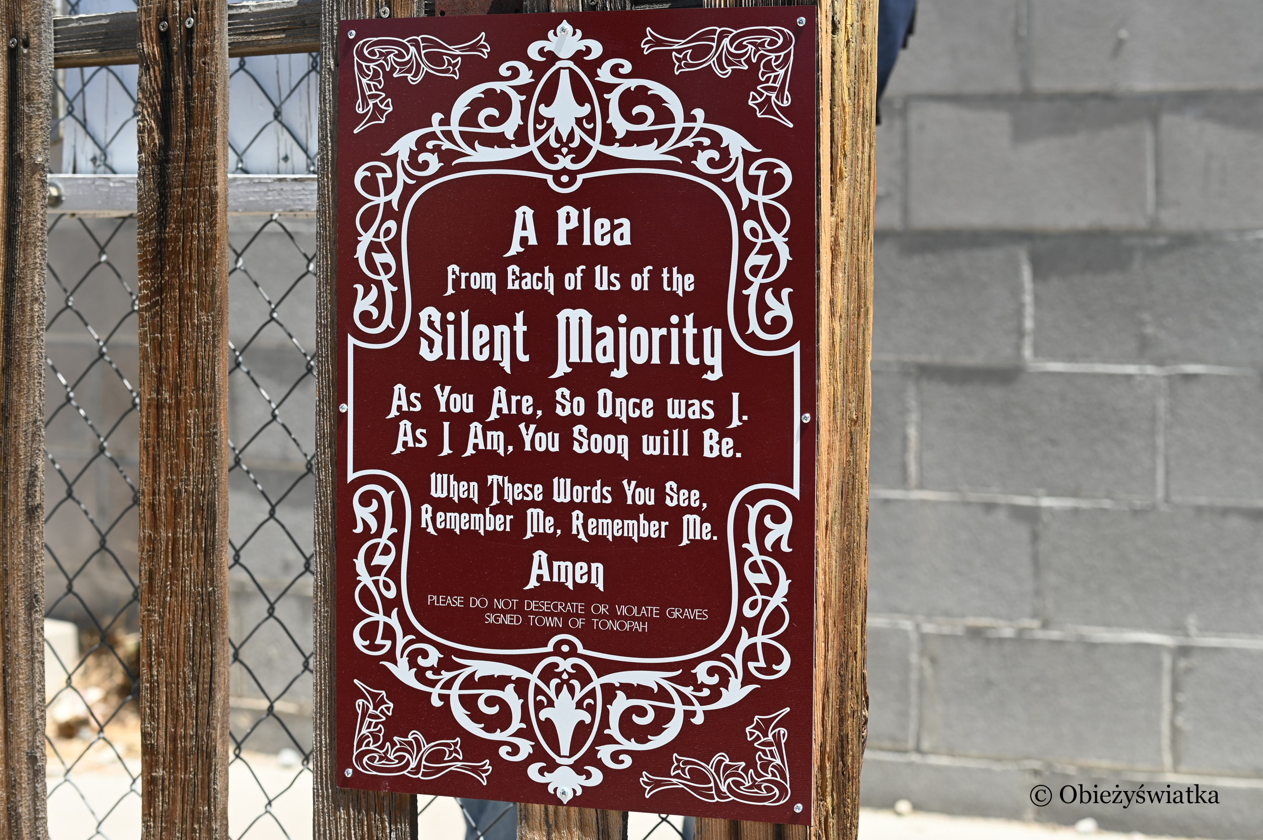 Tonopah Cemetery, Nevada ...