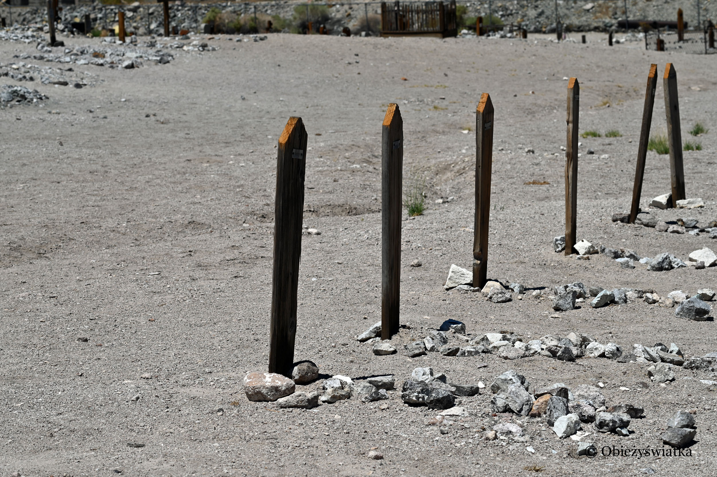 Tonopah Cemetery, Nevada - nagrobki bezimiennych